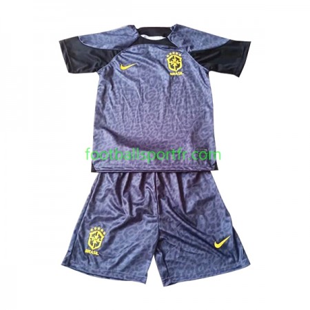 Tenue Brésil Gardien Enfant Domicile World Cup 2022 Maillot de Foot